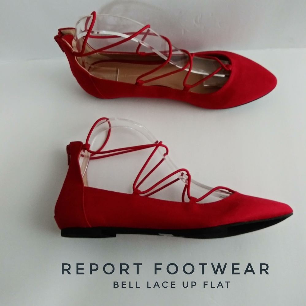 REPORT FOOTWEAR- Bell Lace Up Flat